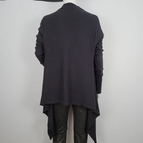 Splendid Thermal Wrap Black Cardigan - Picture 11 of 16